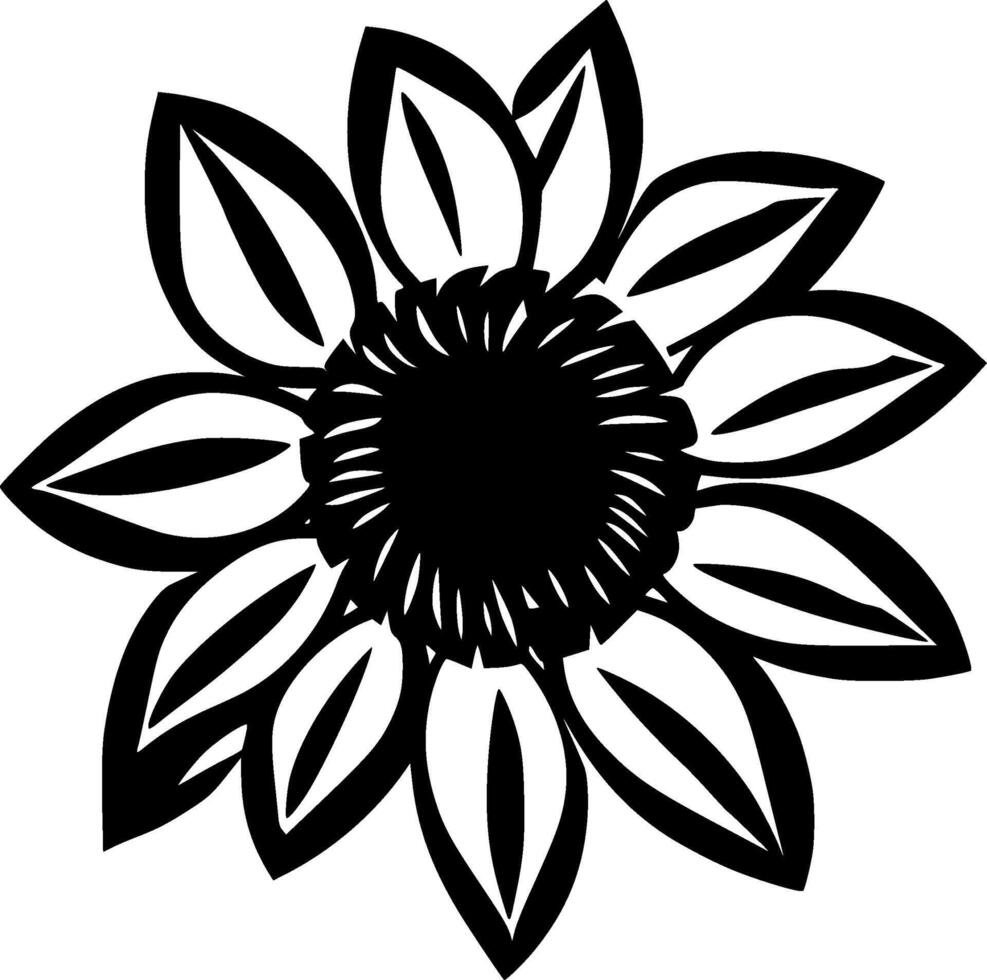 Flower - High Quality Vector Logo - Vector illustration ideal for T-shirt graphic