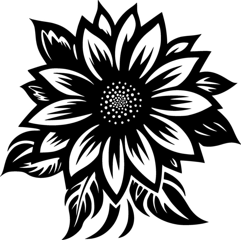 Flower - High Quality Vector Logo - Vector illustration ideal for T-shirt graphic