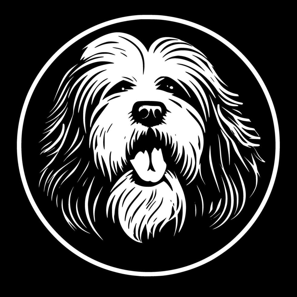 Havanese, Minimalist and Simple Silhouette - Vector illustration