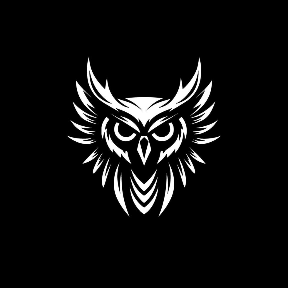 Owl, Minimalist and Simple Silhouette - Vector illustration