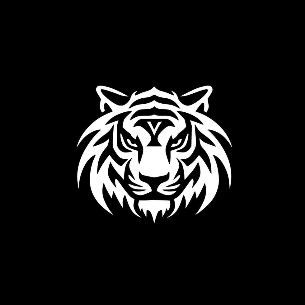 Tiger - Minimalist and Flat Logo - Vector illustration