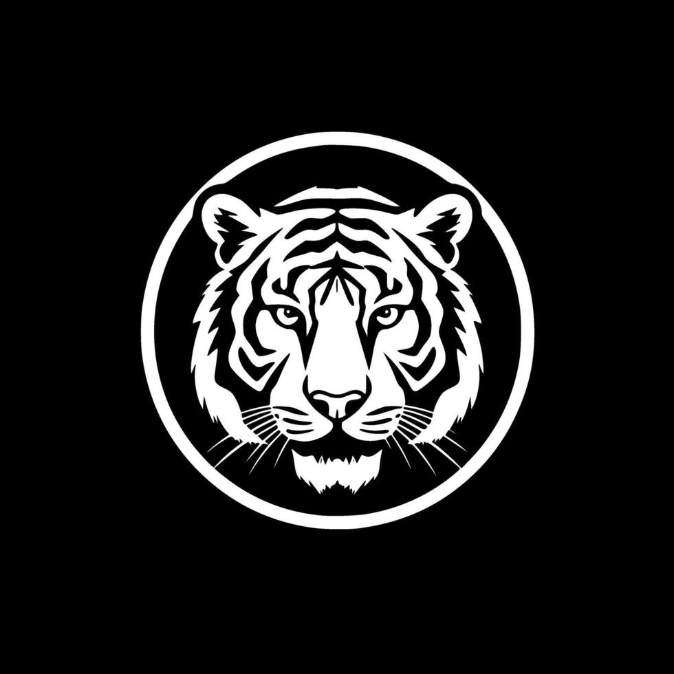 Tiger, Minimalist and Simple Silhouette - Vector illustration