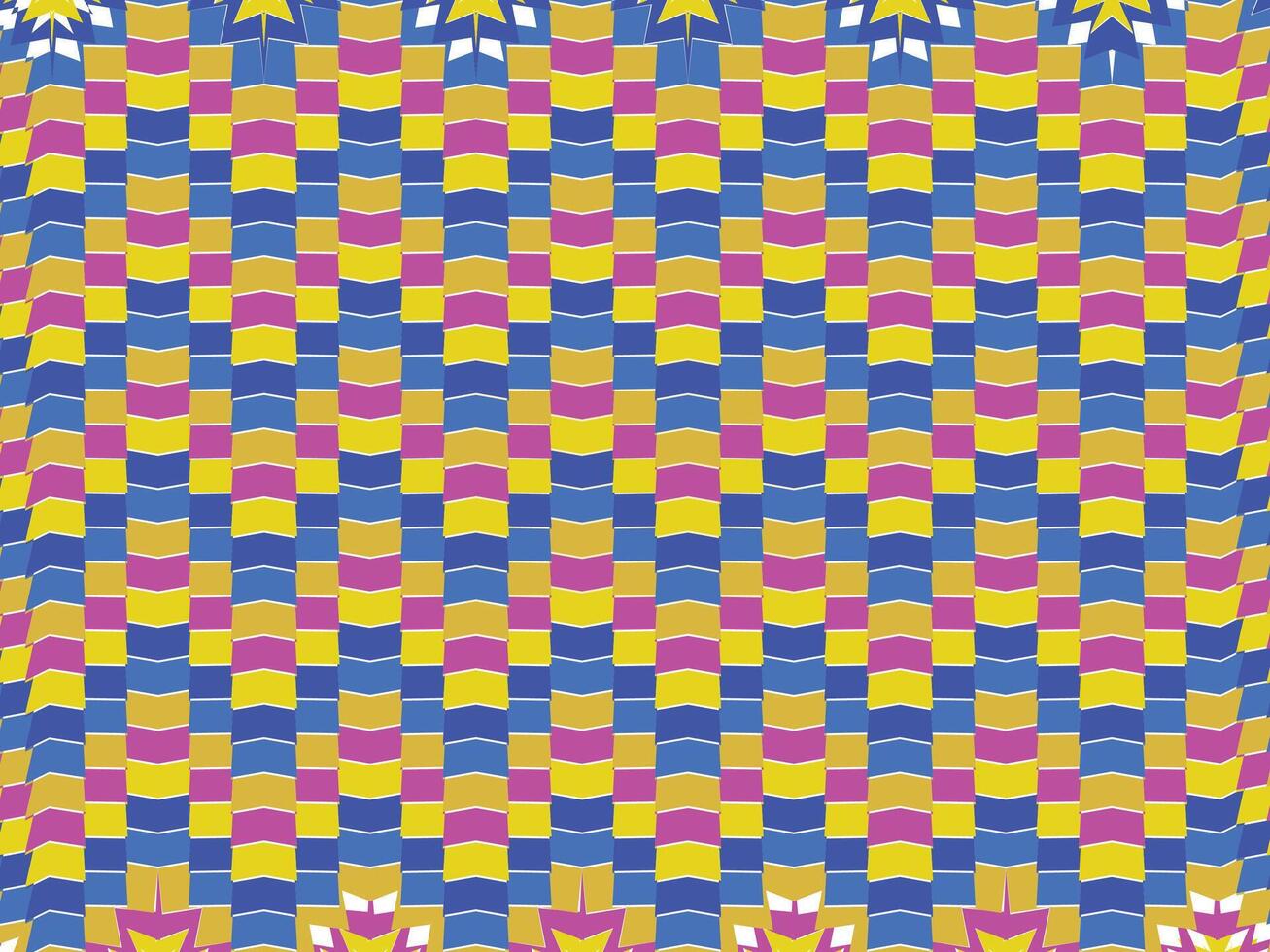 Abstract modern overlapping  tile geometric retro pattern vector