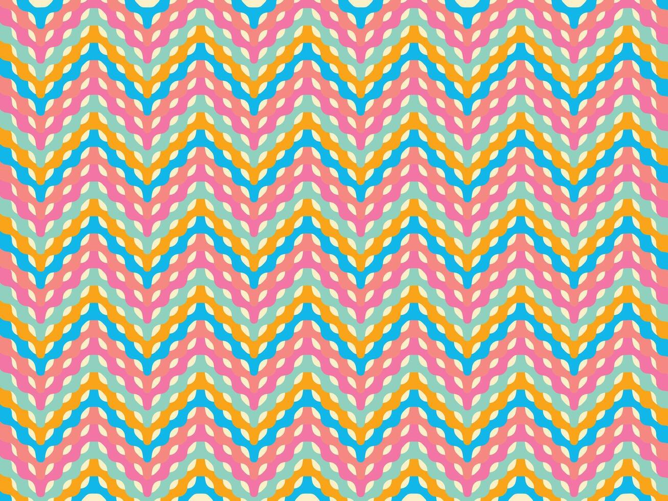 Modern periodic colorful zigzag background pattern vector