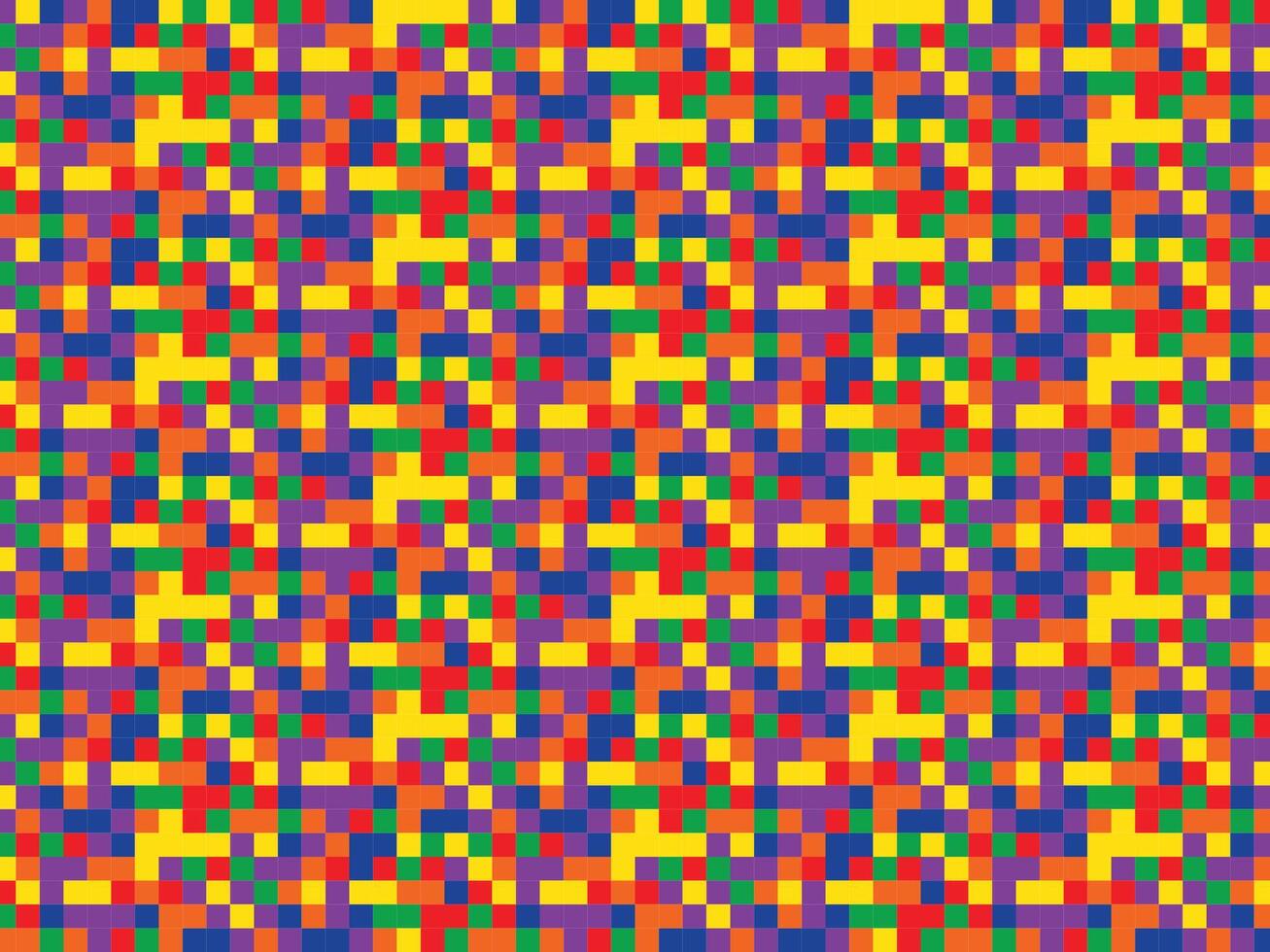 red and yellow pixel art background pattern vector