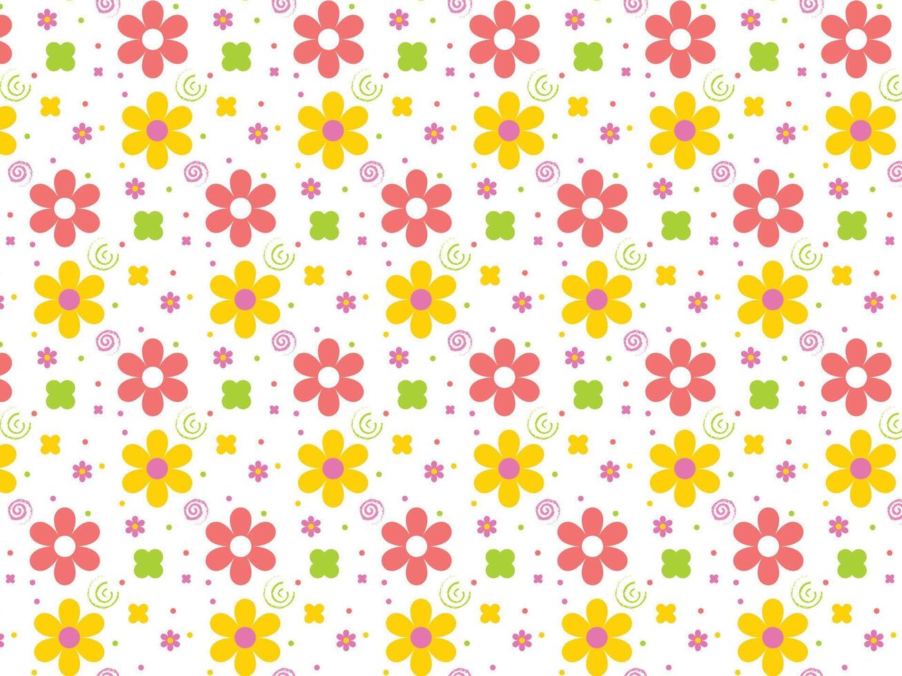 linda verano primavera floral flor sin costura vector modelo