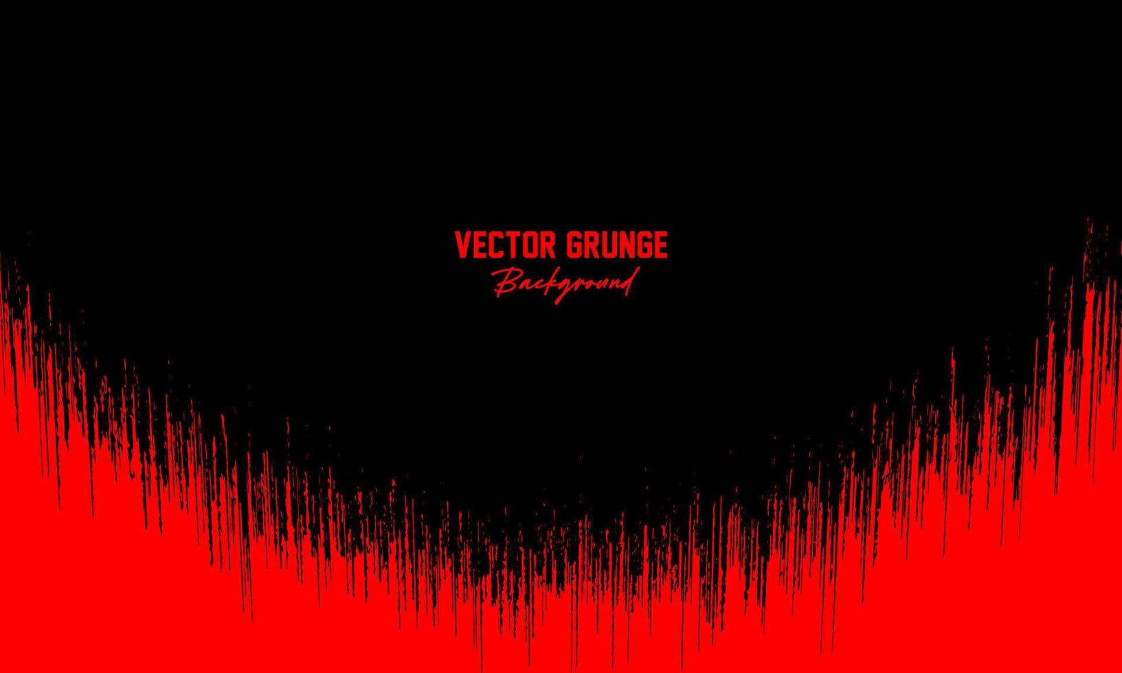 abstract black red grunge background vector