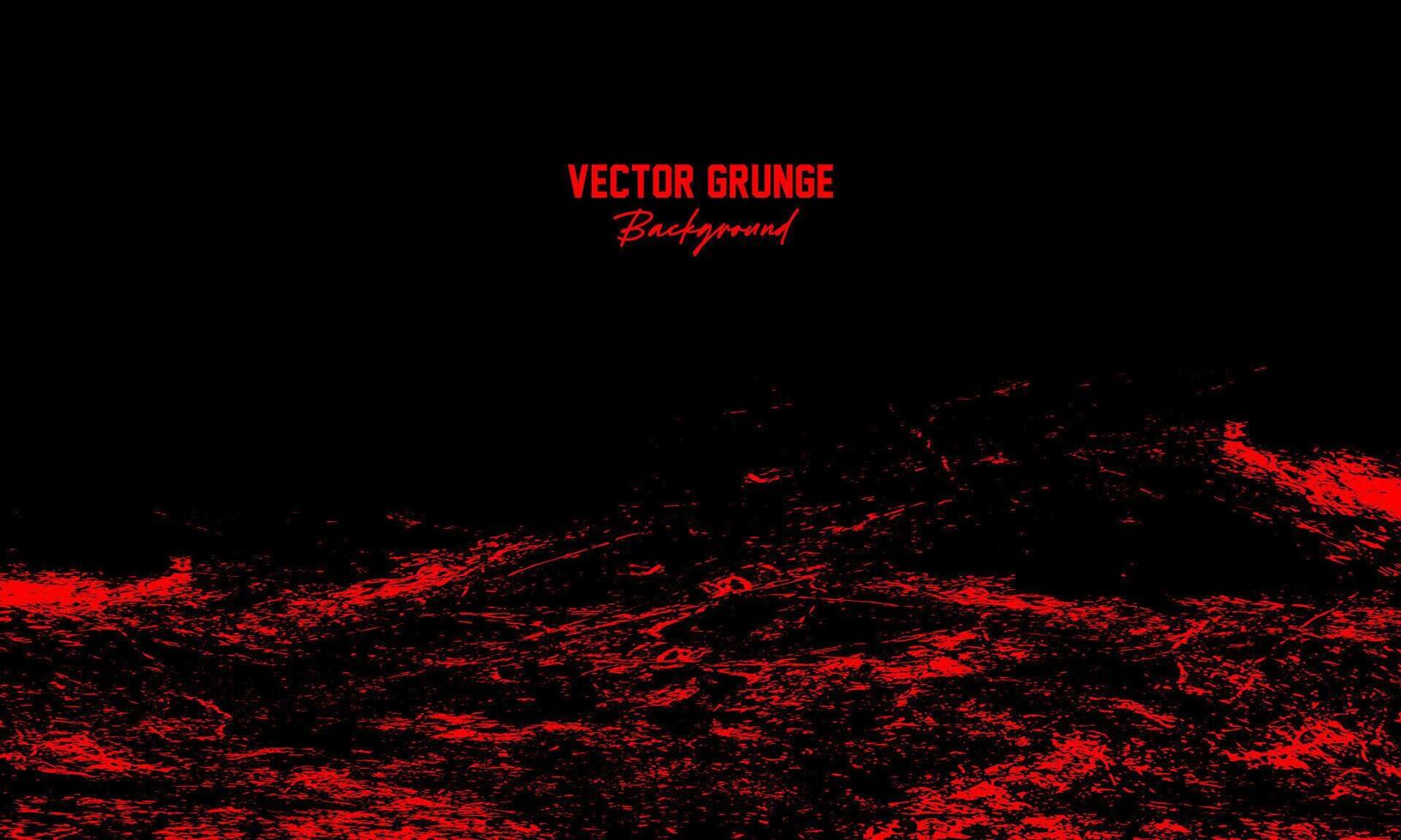 resumen negro rojo grunge antecedentes vector