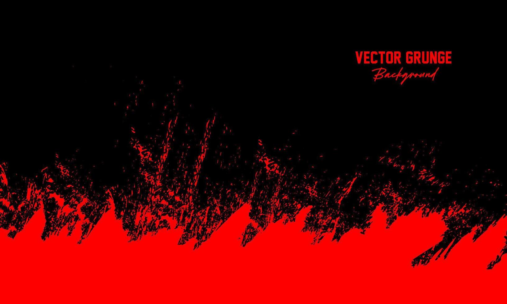 abstract black red grunge background vector- vector