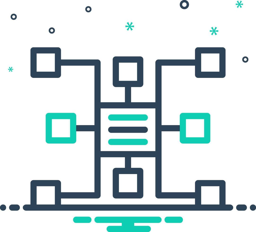 Vector mix icon for sitemap