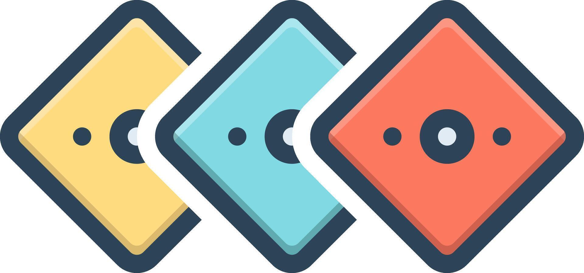 Vector black line icon for collection