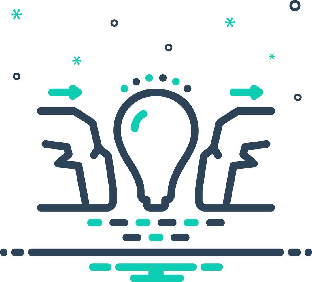 Vector mix icon for solutions