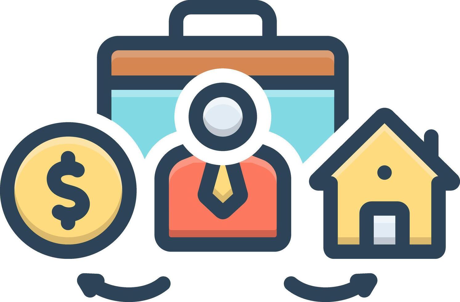 Vector black line icon for crucial