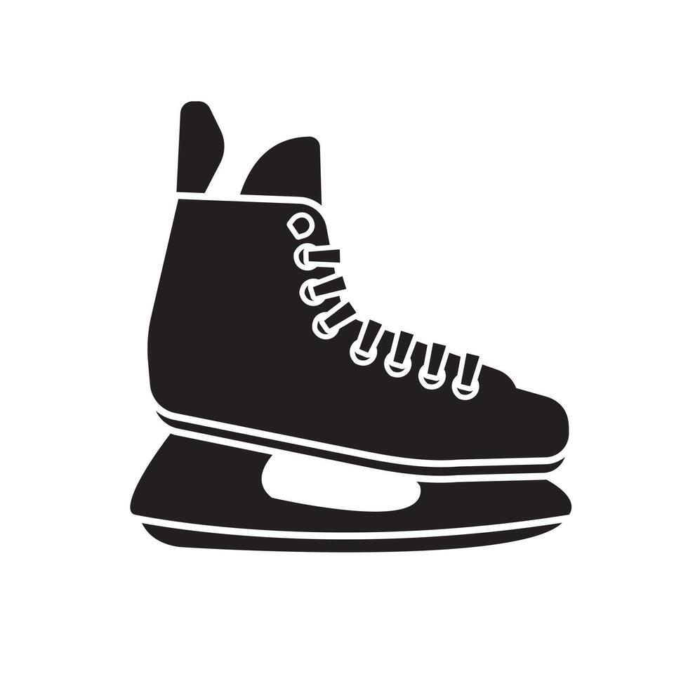 Vector flat cartoon hockey ice skate