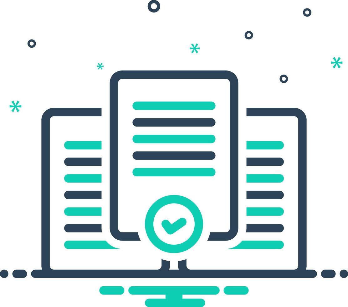 Vector mix icon for select