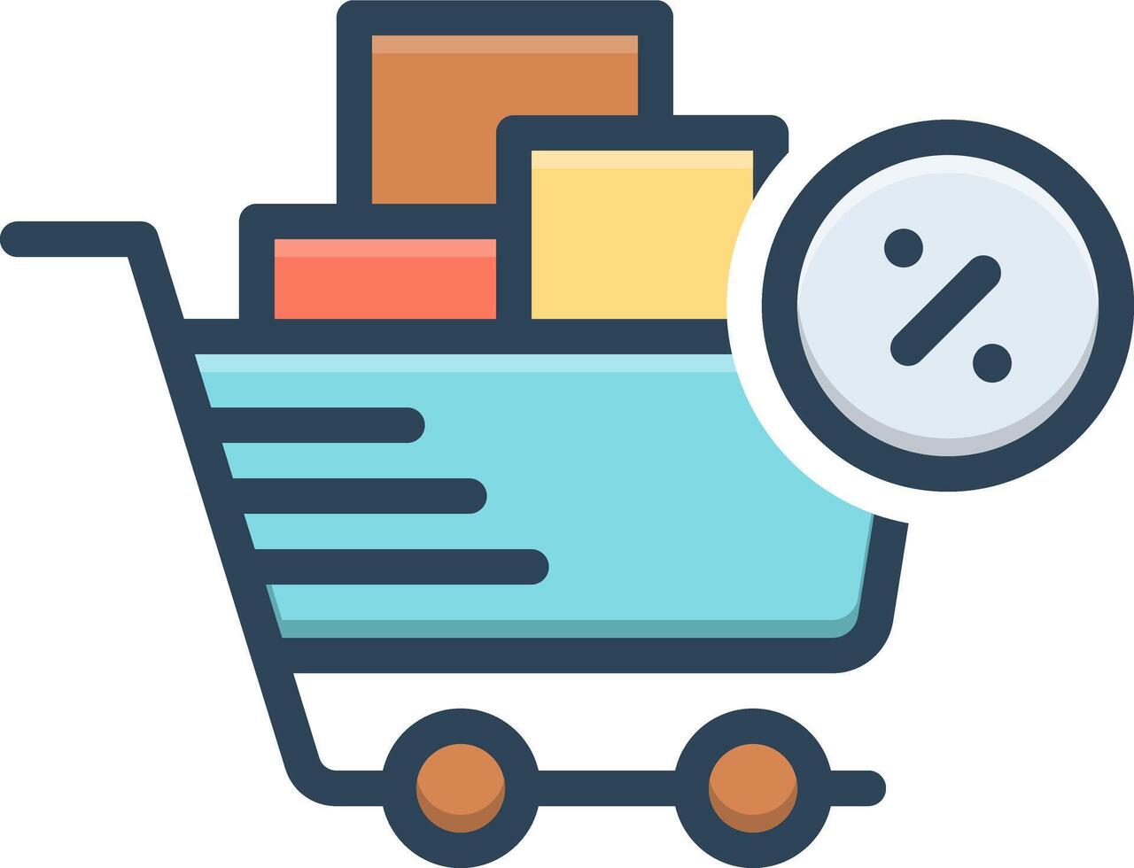 Vector black line icon for bargains