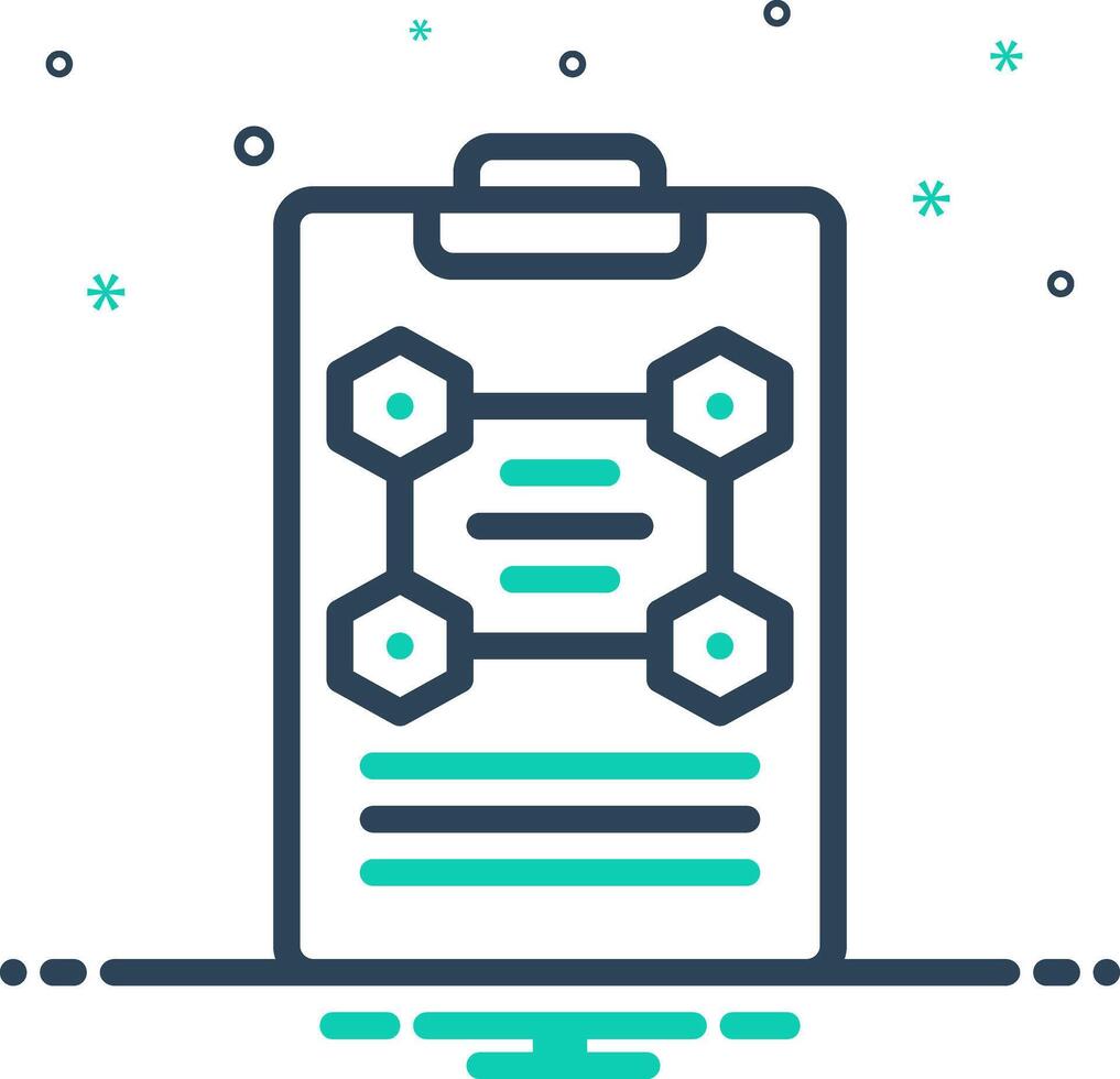 Vector mix icon for protocol