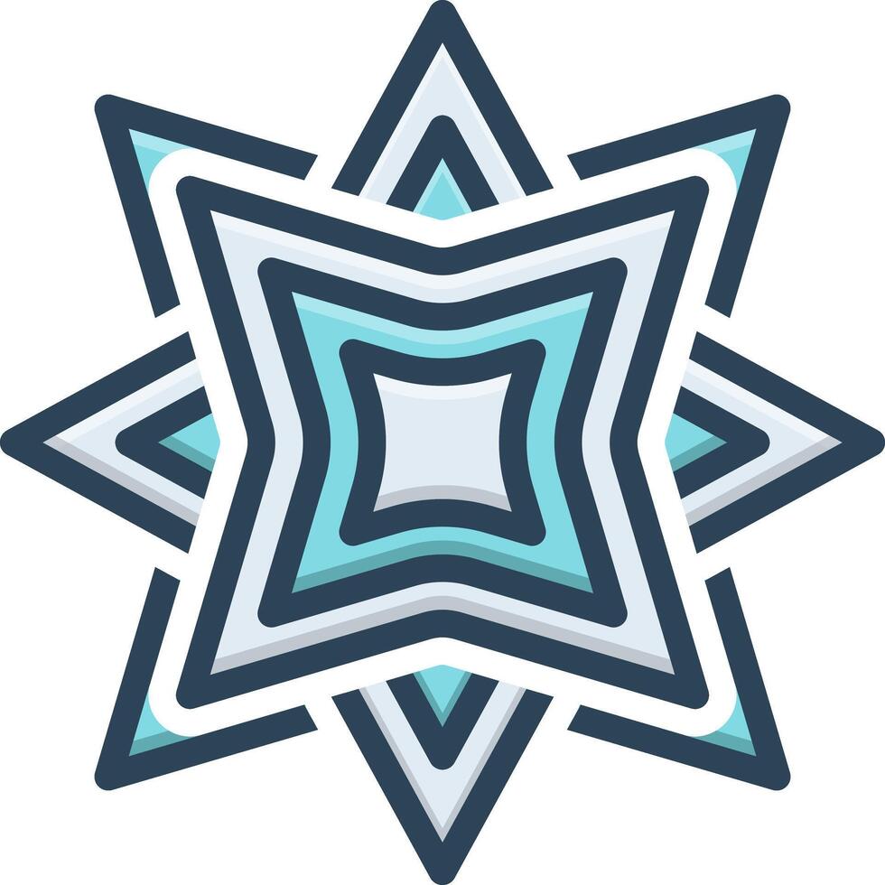 Vector black line icon for art