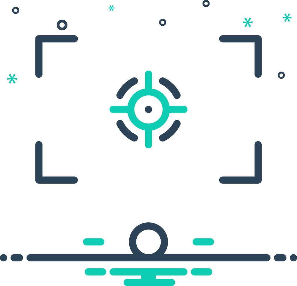 Vector mix icon for captured