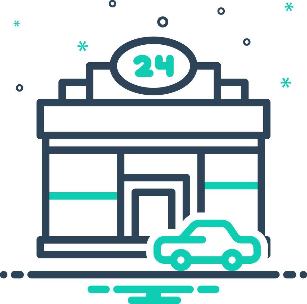 Vector mix icon for convenience