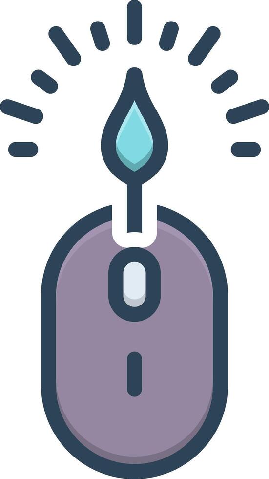 Vector black line icon for creativity