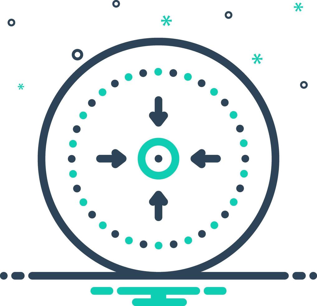 Vector mix icon for point