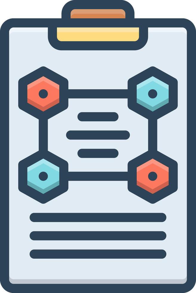 Vector black icon for protocol