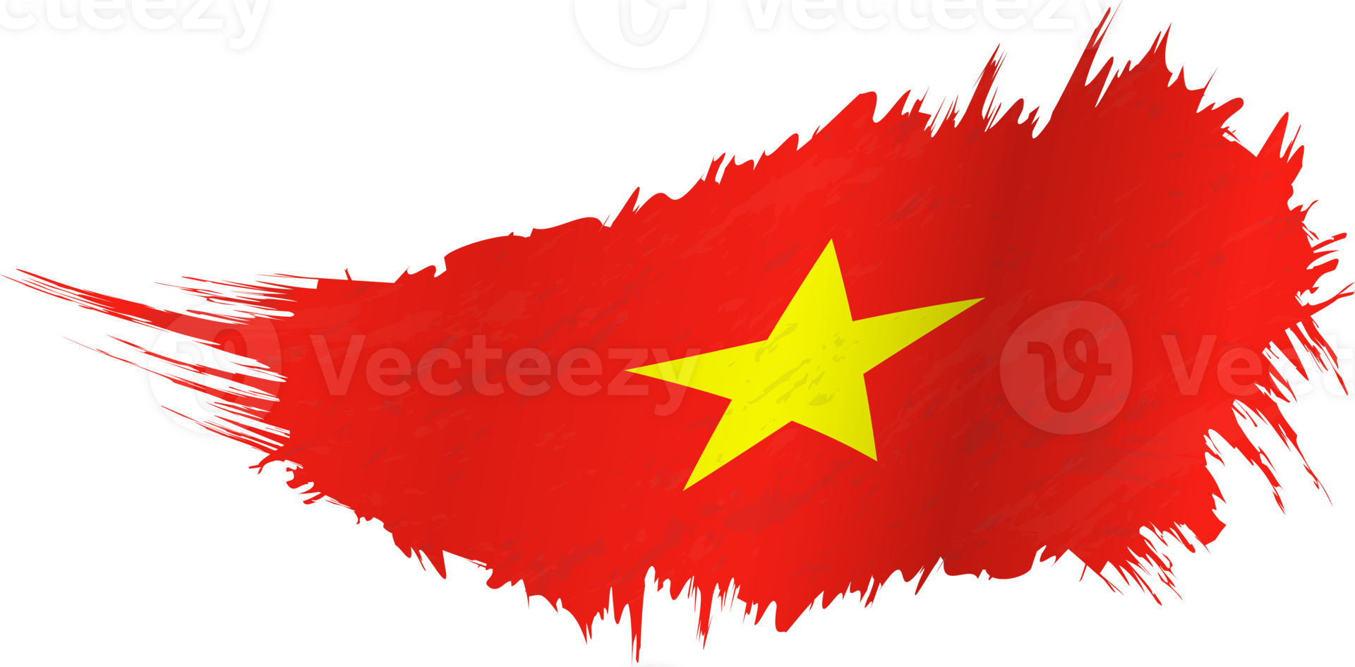 vlag van Vietnam in grunge stijl met golvend effect. png