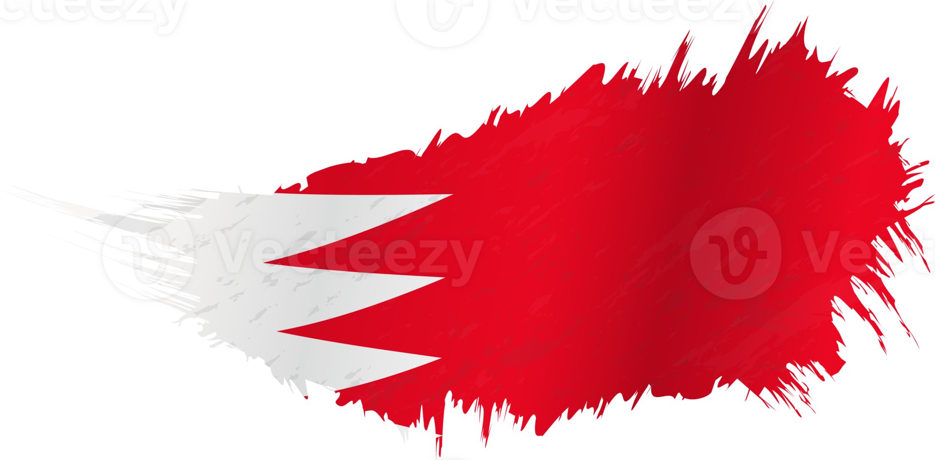 Flag of Bahrain in grunge style with waving effect. png