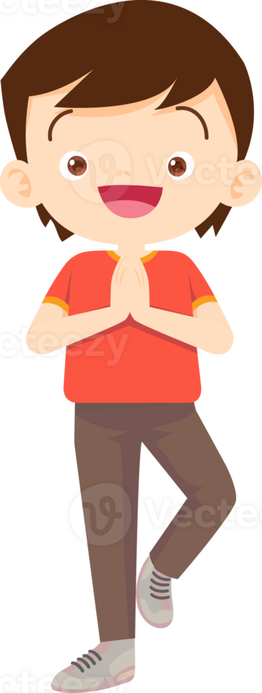 cute boy exercise actions to move the body healthy png