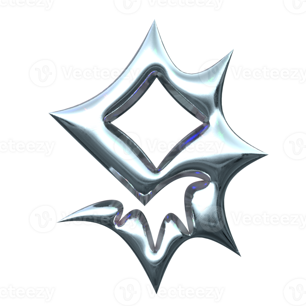 3d chrome number 9 png