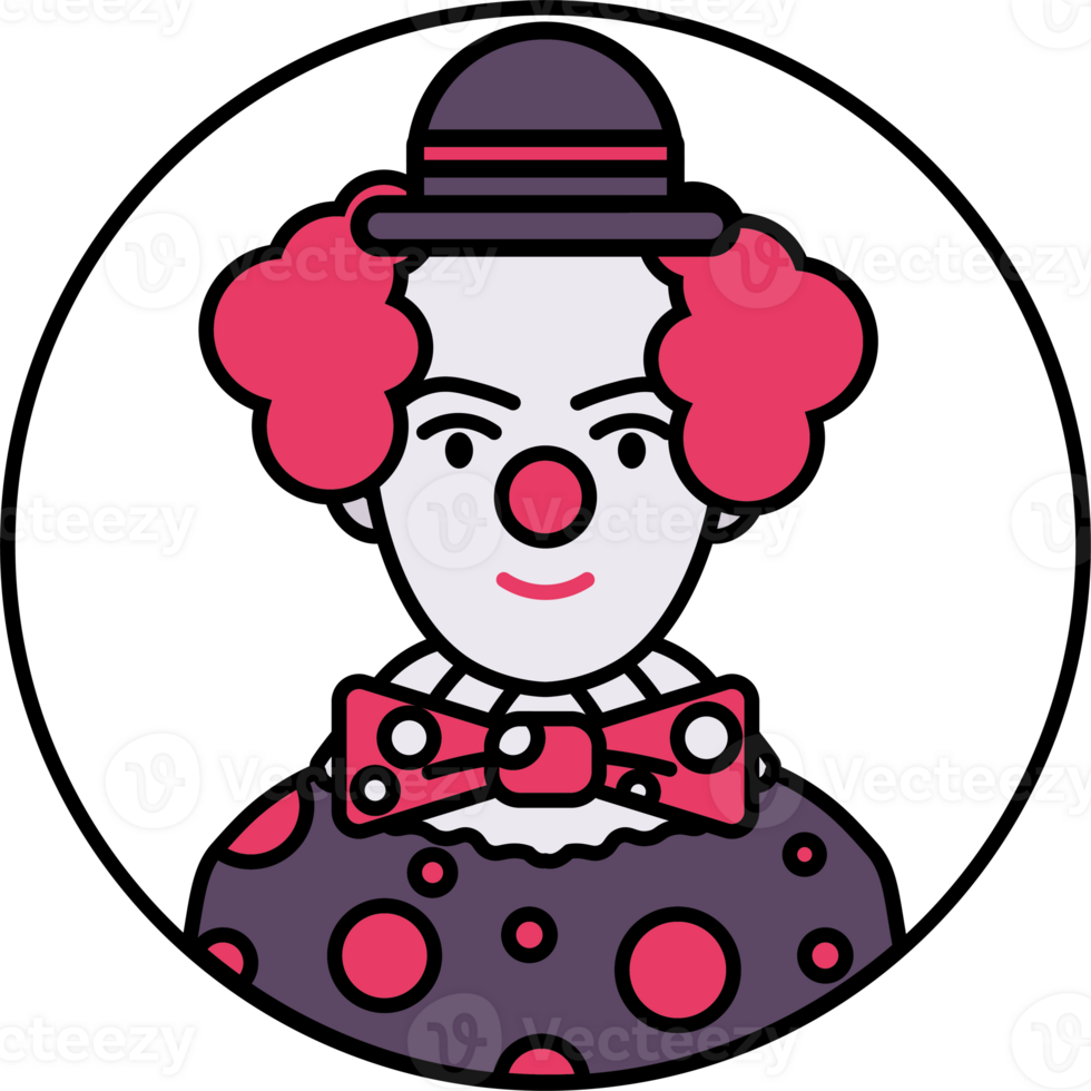 divertente clown avatar png
