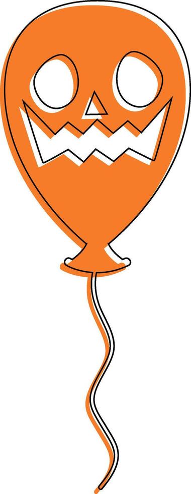 Ball pumpkin for decoration and design. vector