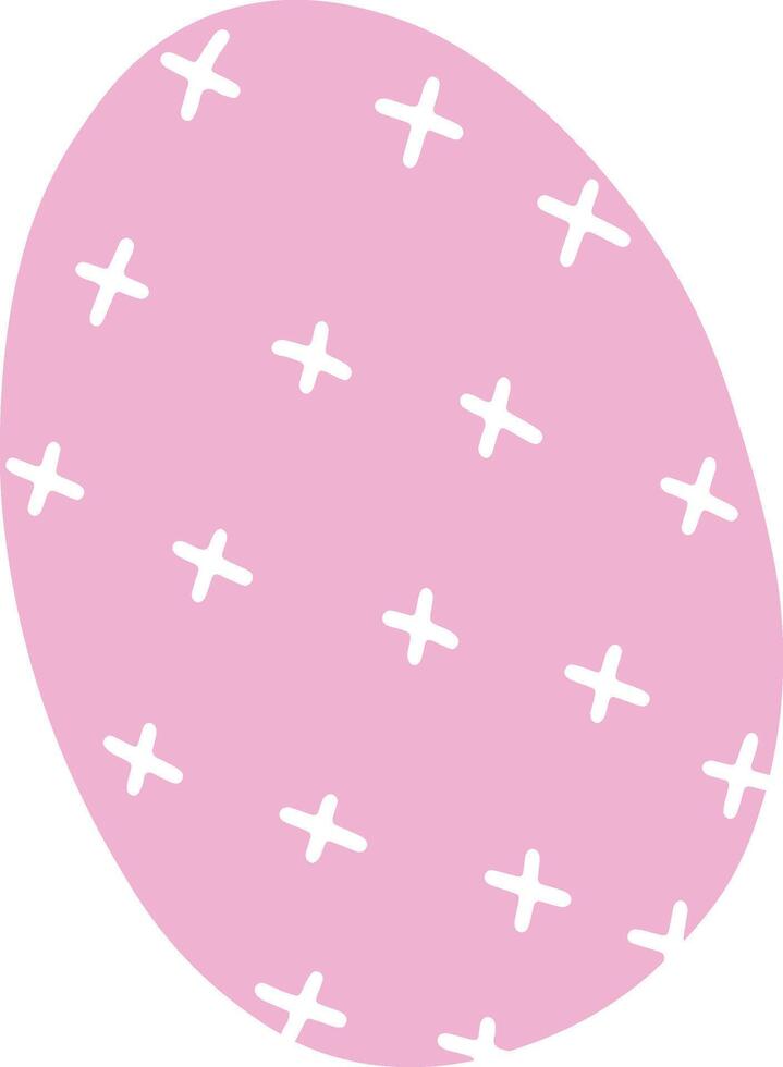 Egg with Easter holiday pattern. vector