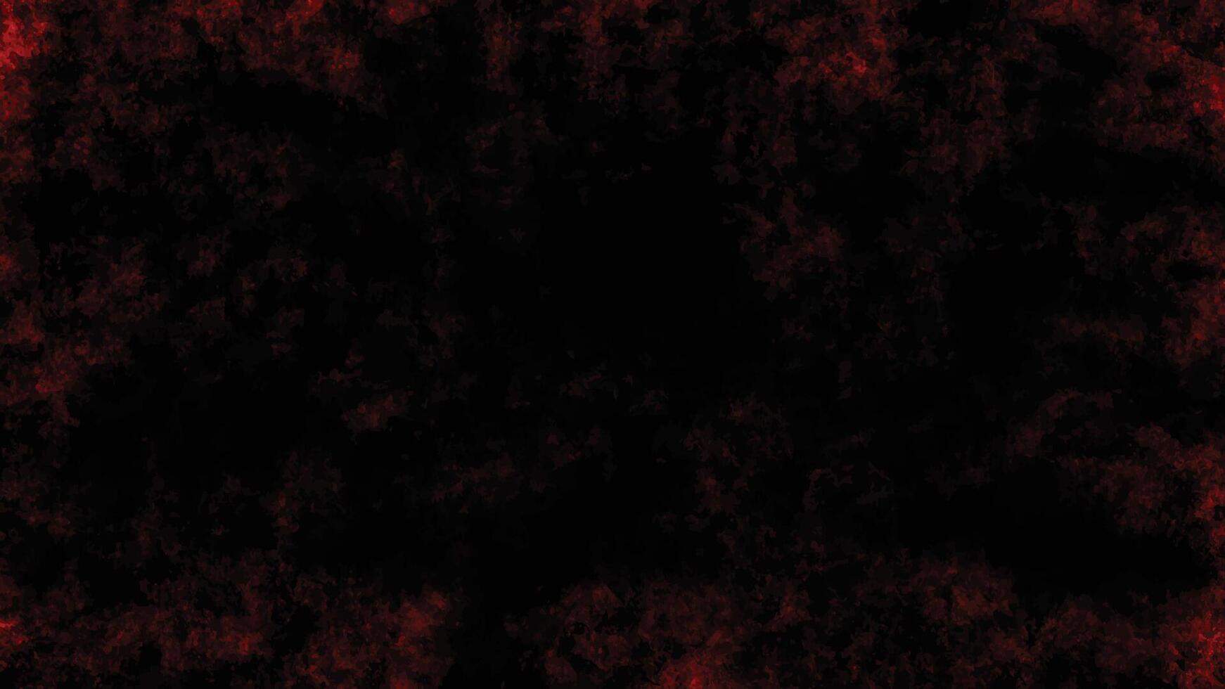 Distressed red grunge texture on dark background, vector