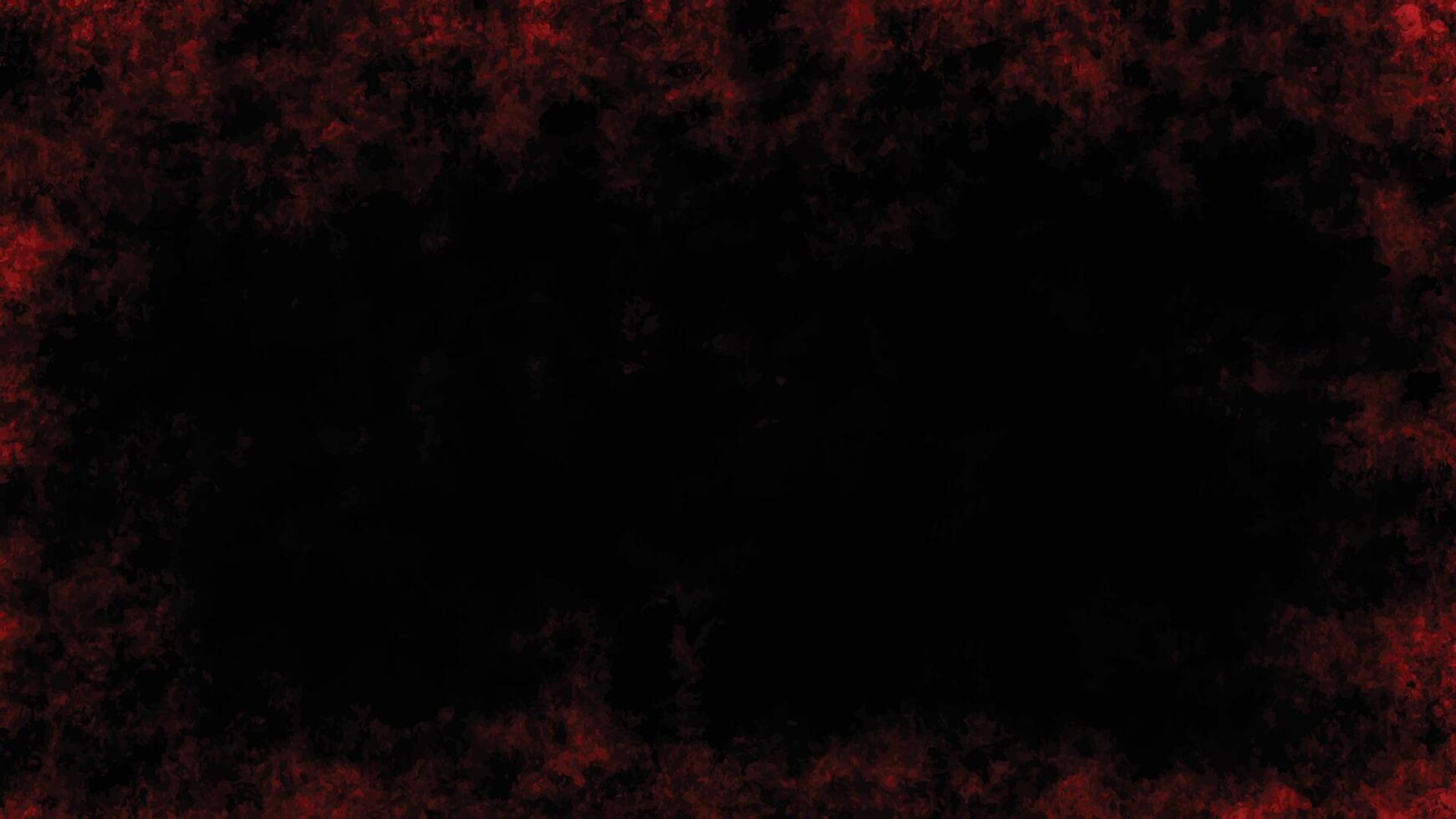 Distressed red grunge texture on dark background, vector