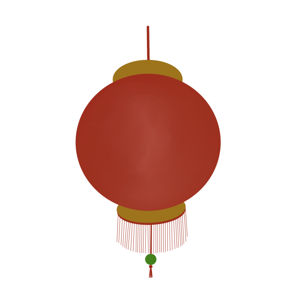 Lunar new year hanging lantern for chinese decoration png