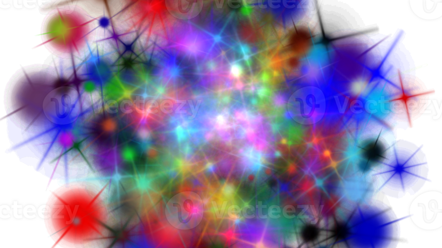 a colorful abstract image of stars and stars png