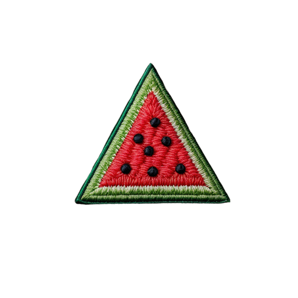 gestickt Patch Abzeichen mit Pizza Logo auf ein isoliert transparent Hintergrund png