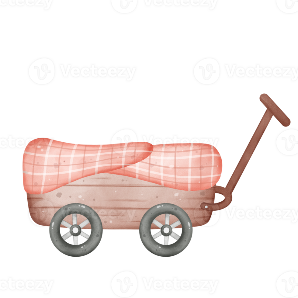 illustrazione di un' di legno carrello png