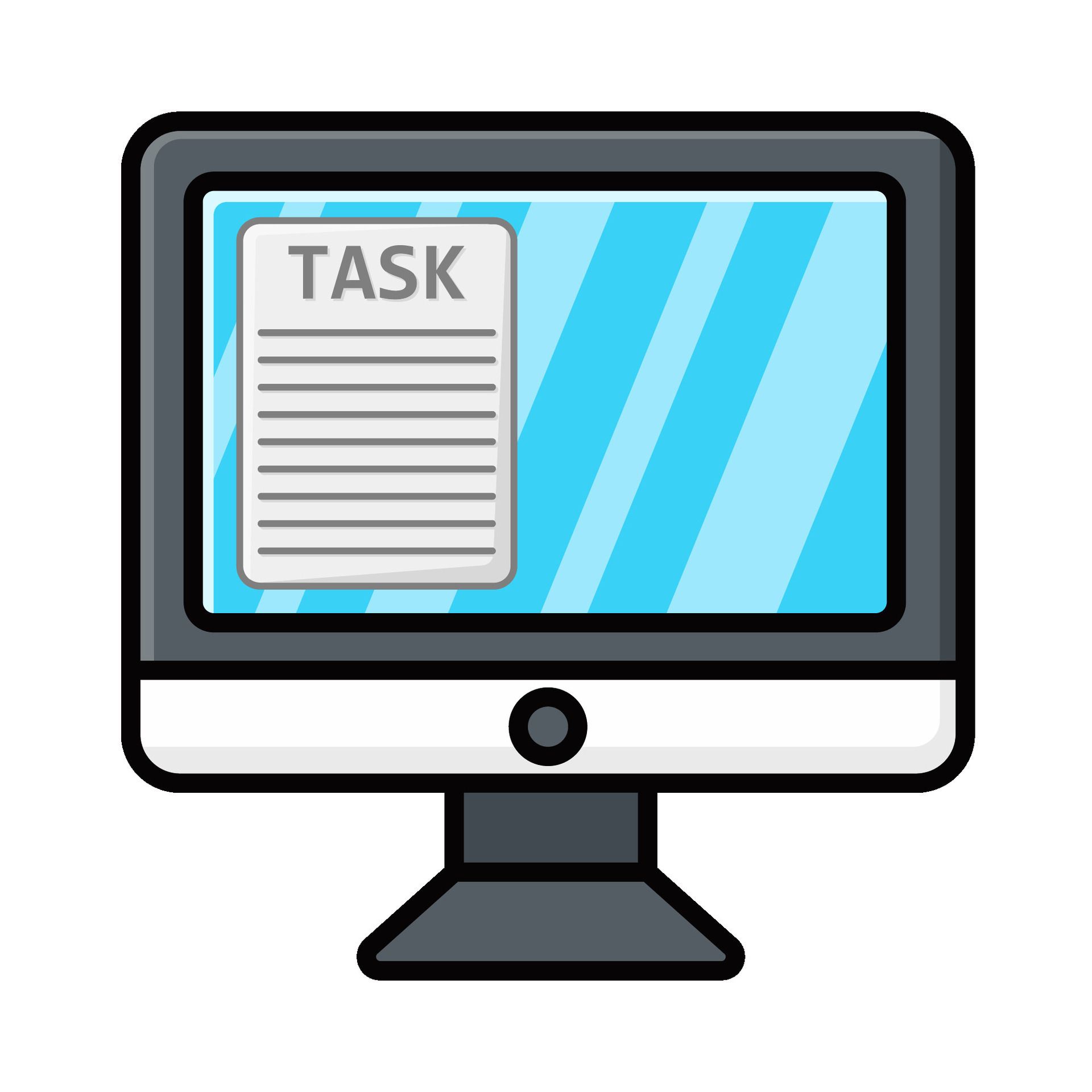 task in computer illustration 39611506 Vector Art at Vecteezy