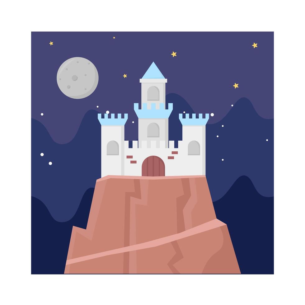 ilustración del castillo vector