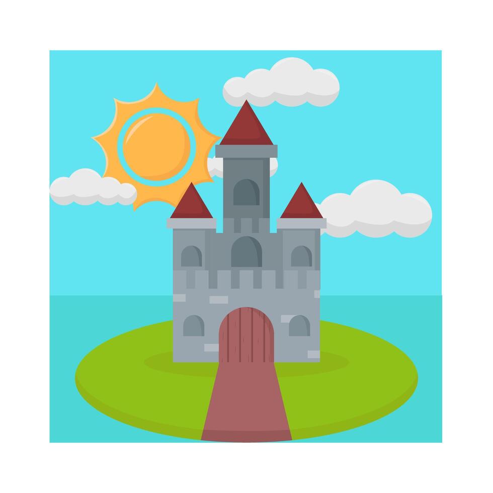 Illustration of castle vector