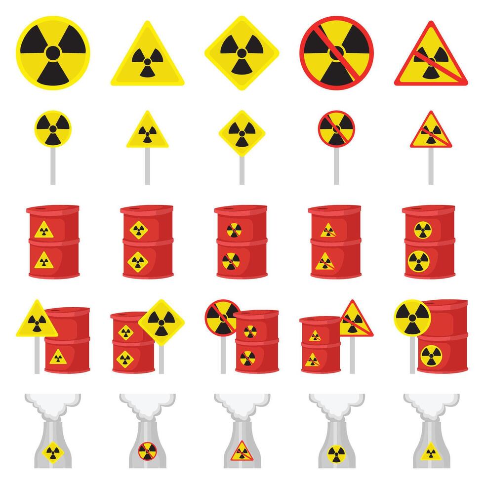radiation pack illustration vector