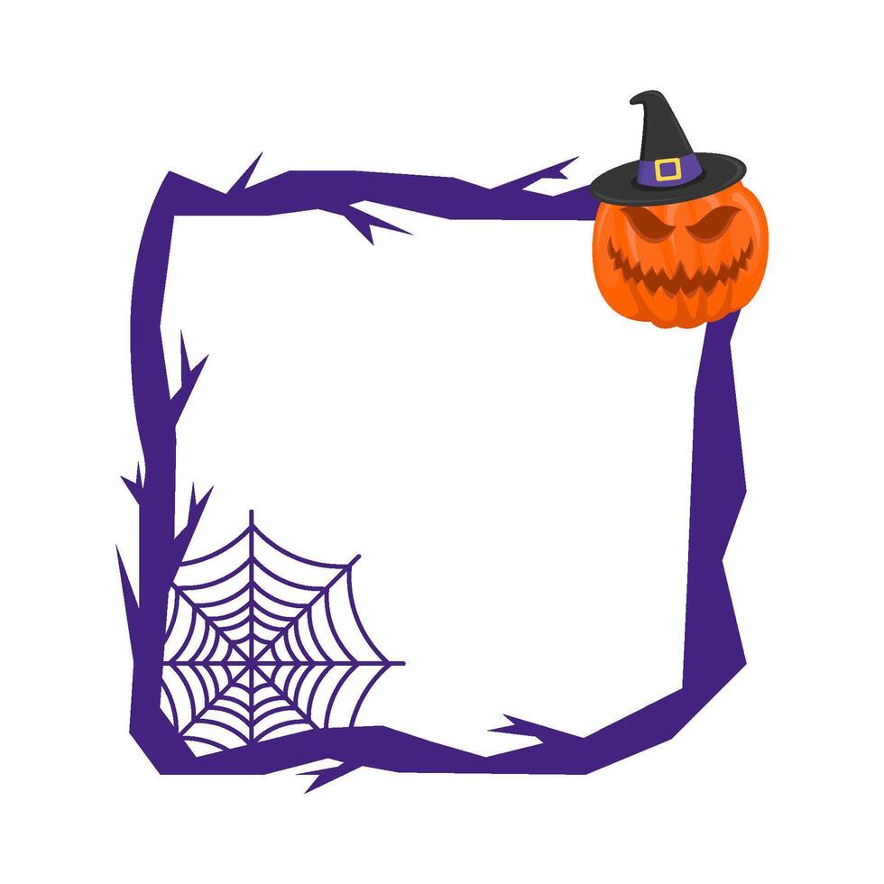Illustration of Halloween frame vector