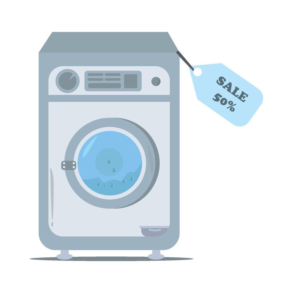 Illustration of washing machine vector