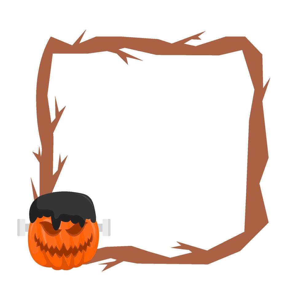 Illustration of Halloween frame vector