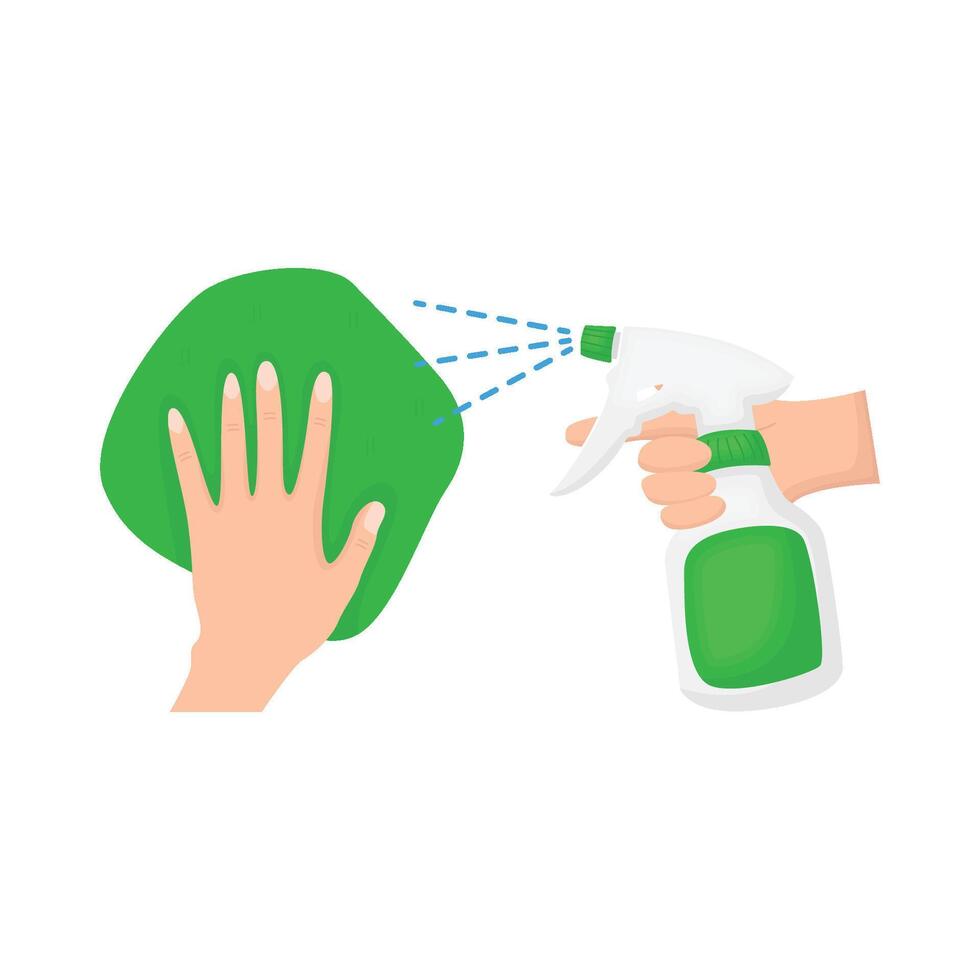 Illustration of spray bottle vector