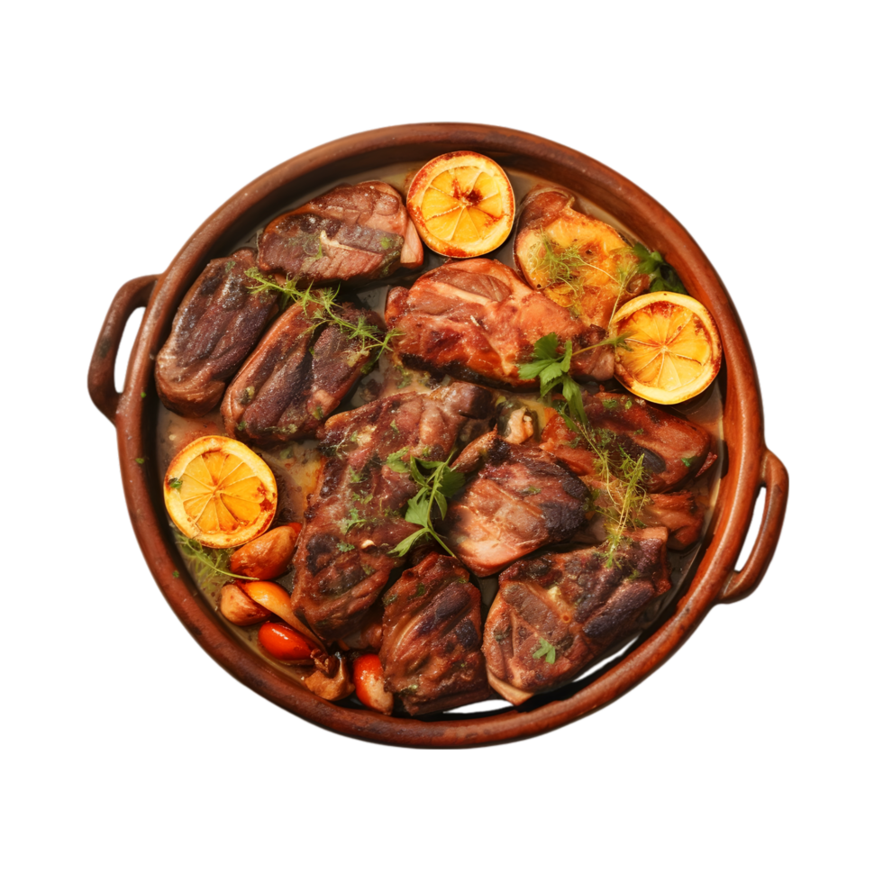 AI generated Asado food dish on transparent background PNG image