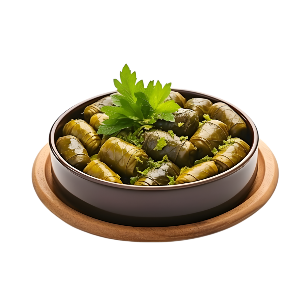 AI generated Dolma food dish on transparent background PNG image
